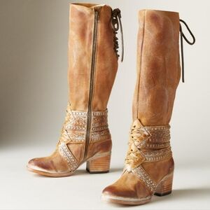 Freebird By Steven Sundance Mayan Sz 8 Knee High Tall Campus Brown Suede Boots